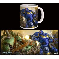 Taza Warhammer 40K Ultramarines VS Nurgle