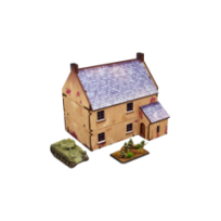 WW2 Normandy Townhouse 2 (Prepintado)15mm