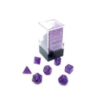 Borealis Mini-hedral Royal Purple/gold Luminary 7-Die