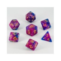 Dados Acrílicos D&D Mármol Morado -- Preorder --