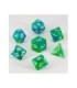 Dados Acrílicos D&D Mármol Azul Y Verde -- Preorder --