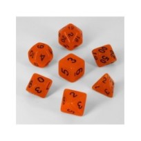 Dados Acrílicos D&D Fosforescentes Naranja -- Preorder --