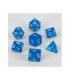 Dados Acrílicos D&D Transparentes Azul