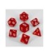 Dados Acrílicos D&D Transparentes Rojo