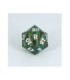 Dado Metal D&D 20 Caras Negro Verde -- Preorder --