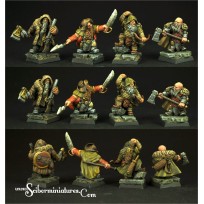 28mm/30mm Dwarves Rangers Set (4)