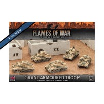 Desert Rats Grant Armoured Troop (5) Plastic